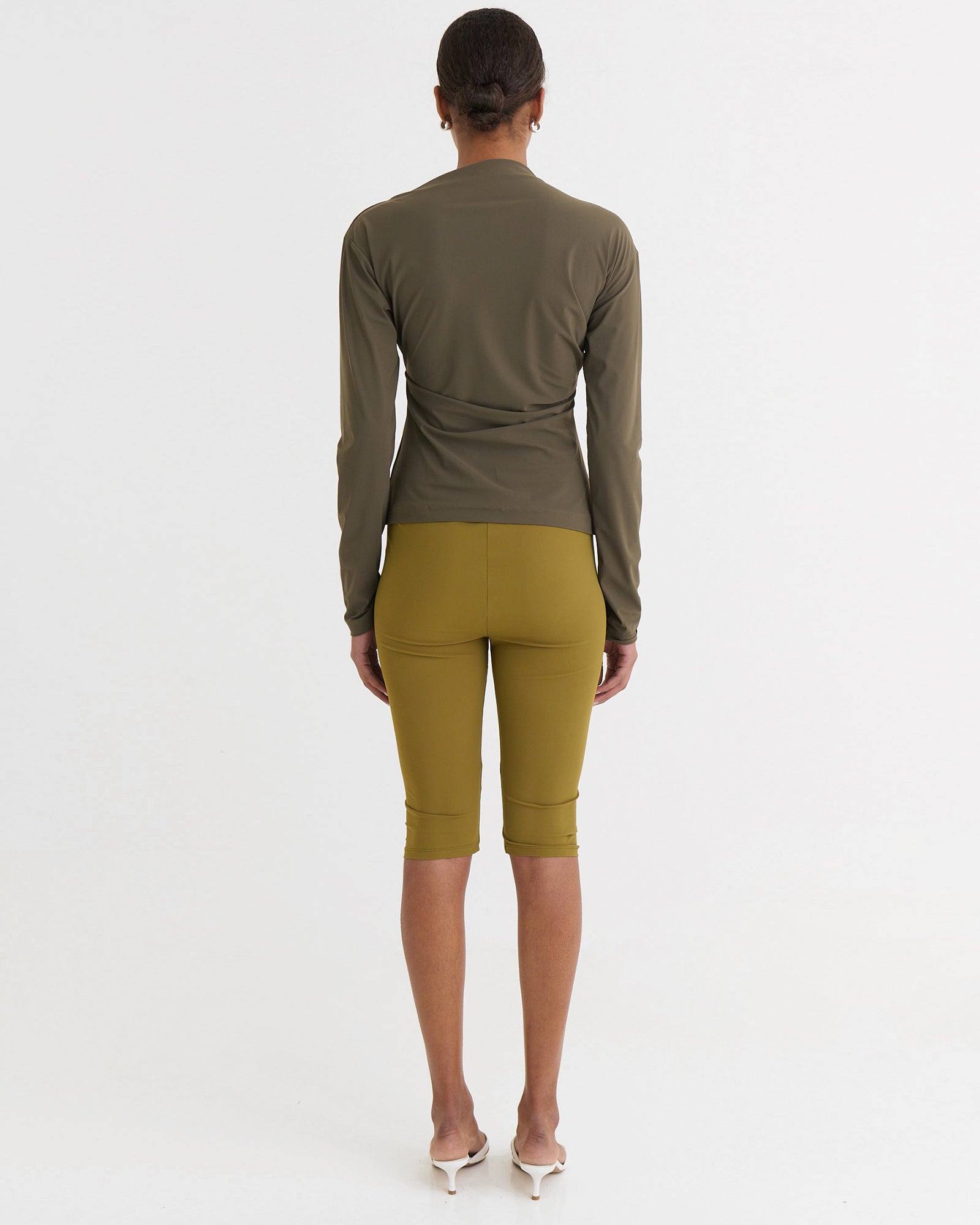 Capri leggings, Olive