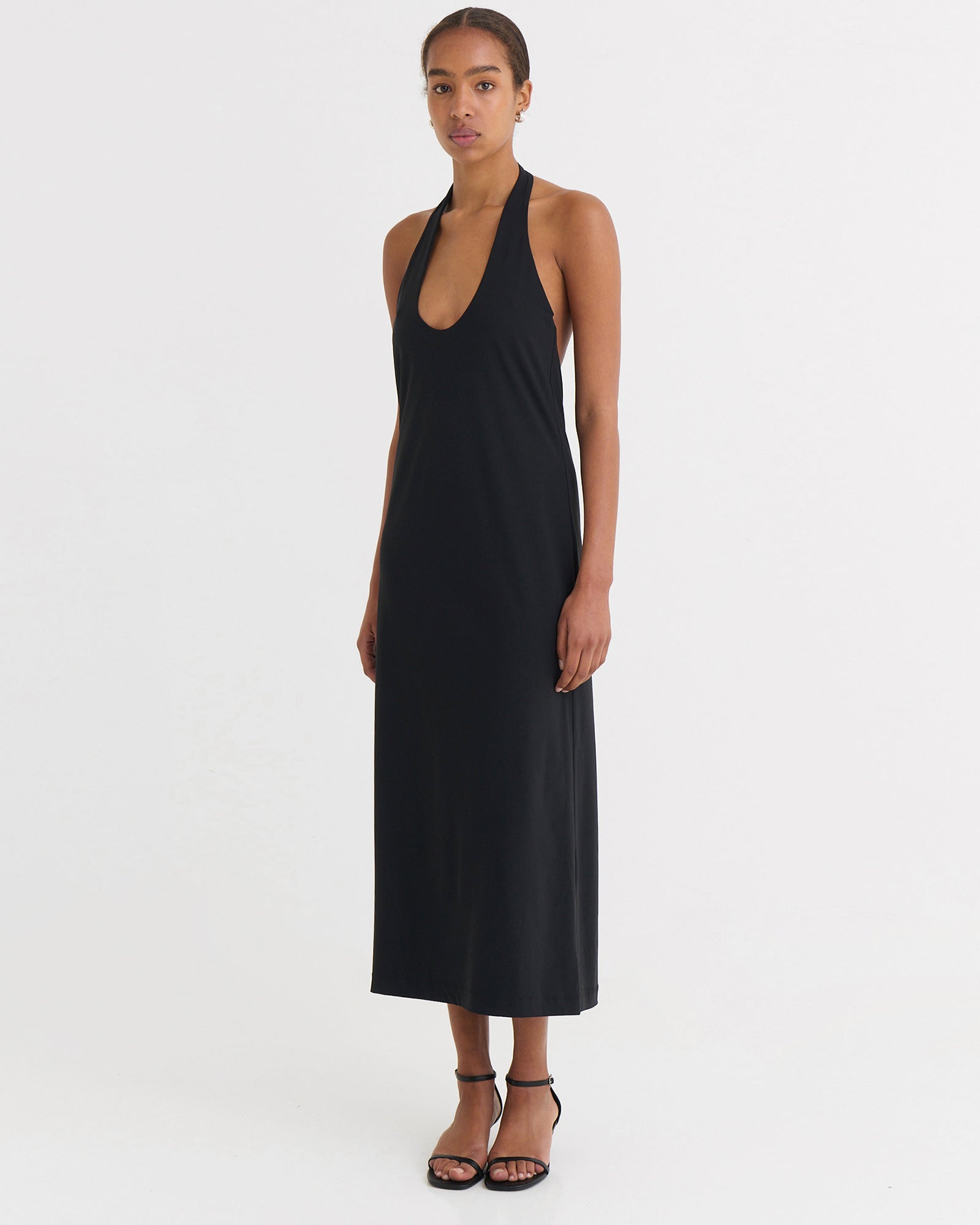 Halter dress, Black