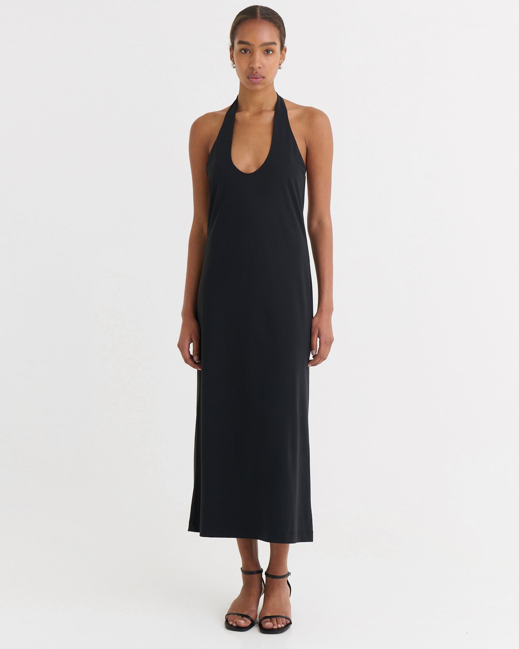 Halter dress, Black