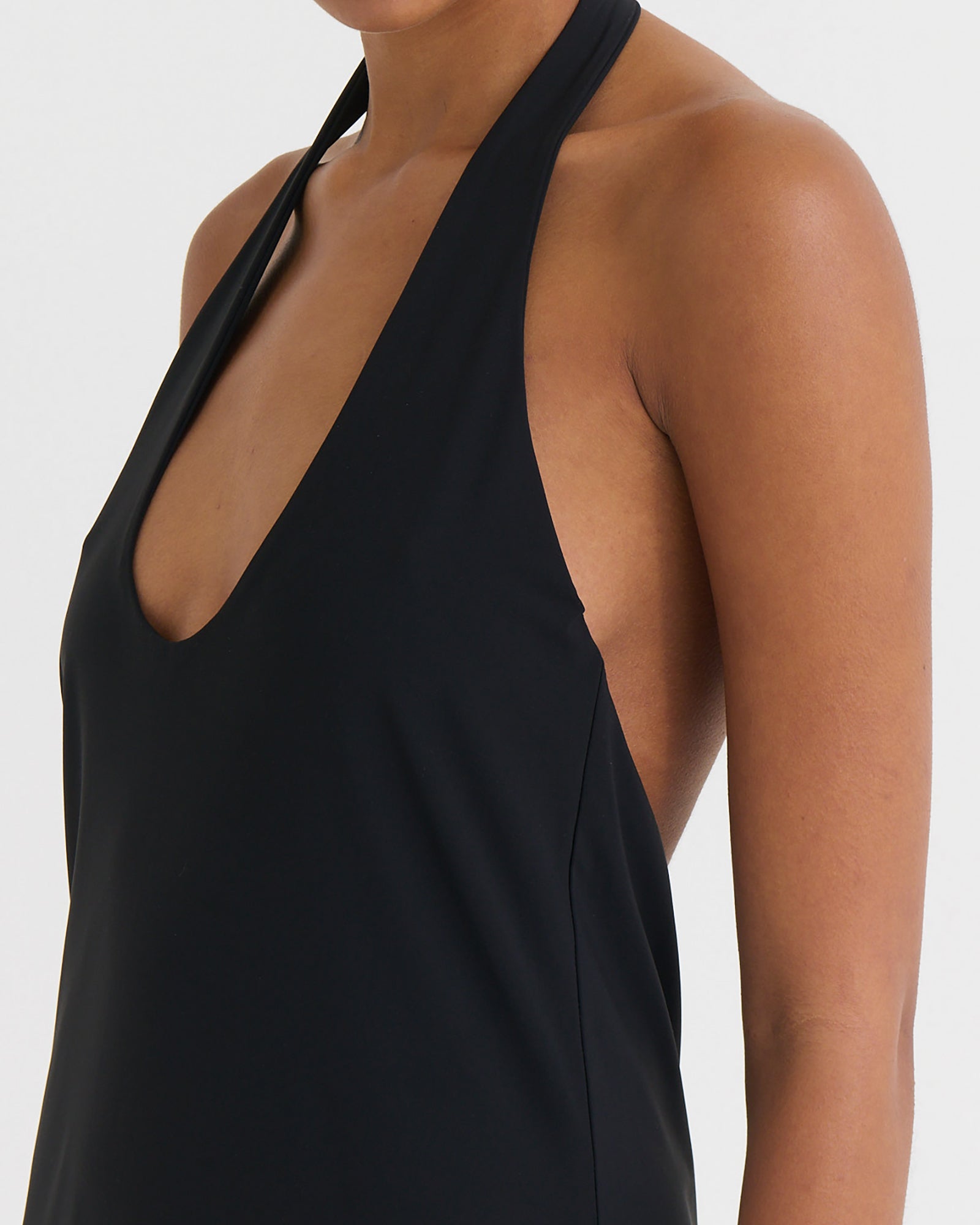 Halter dress, Black