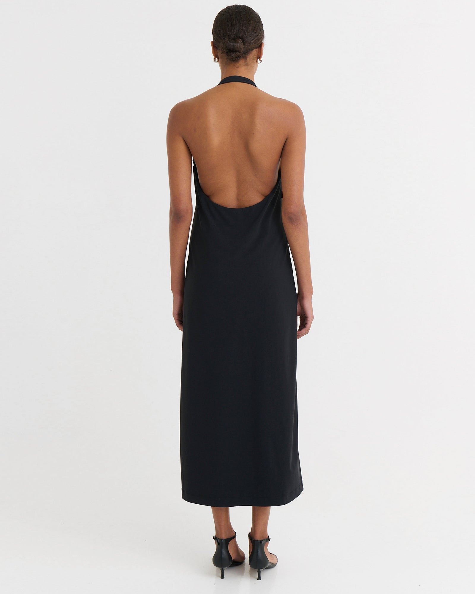 Halter dress, Black