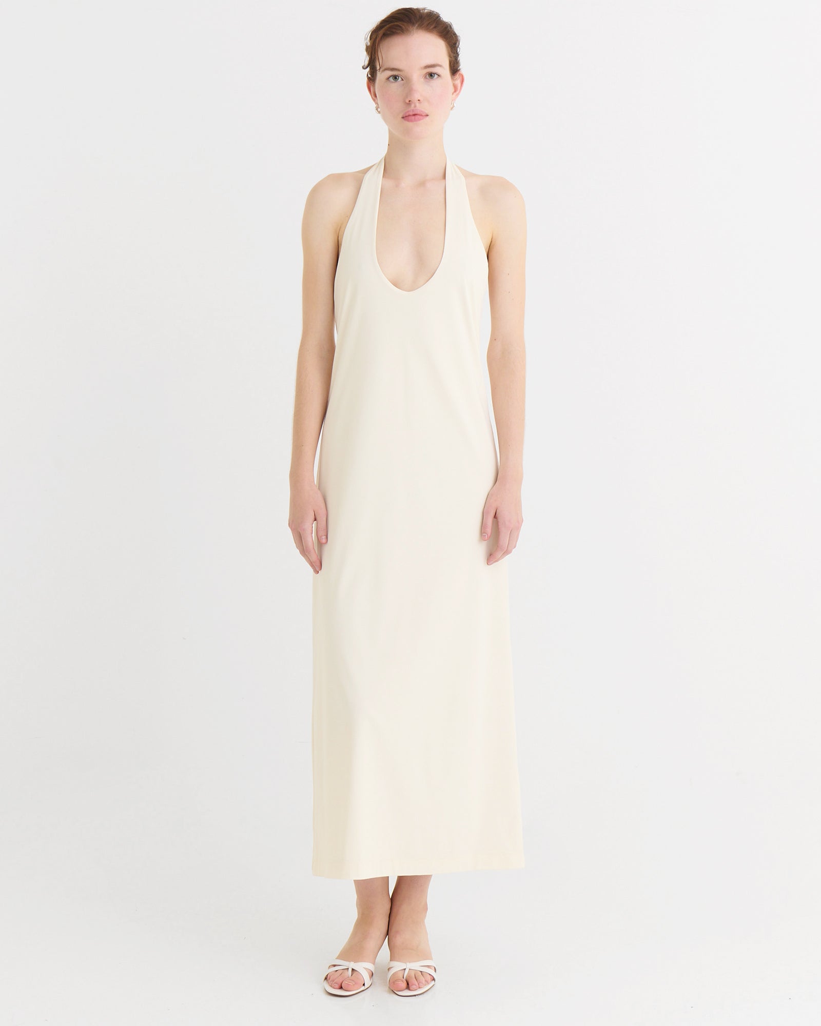 Halter dress, Cream