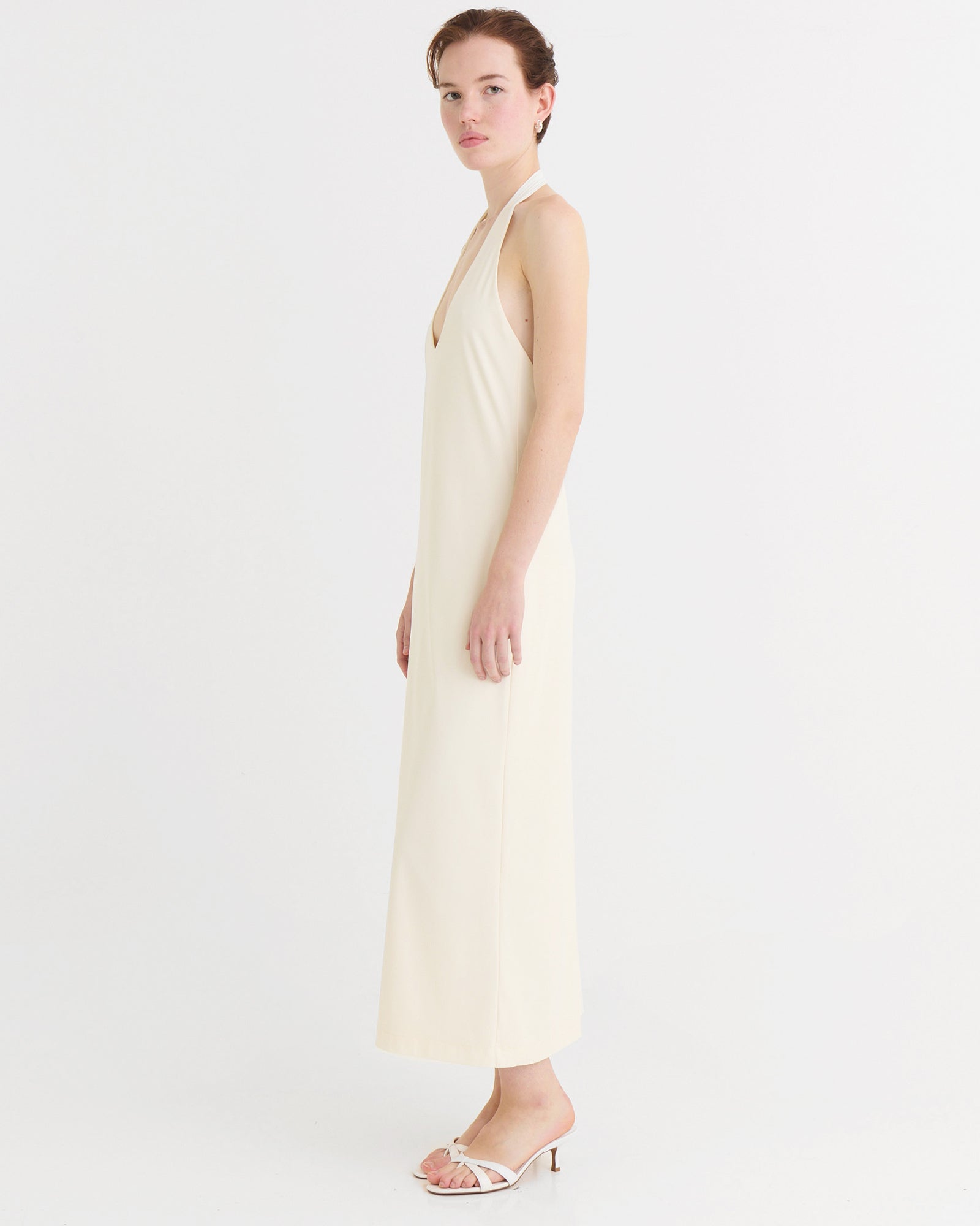 Halter dress, Cream