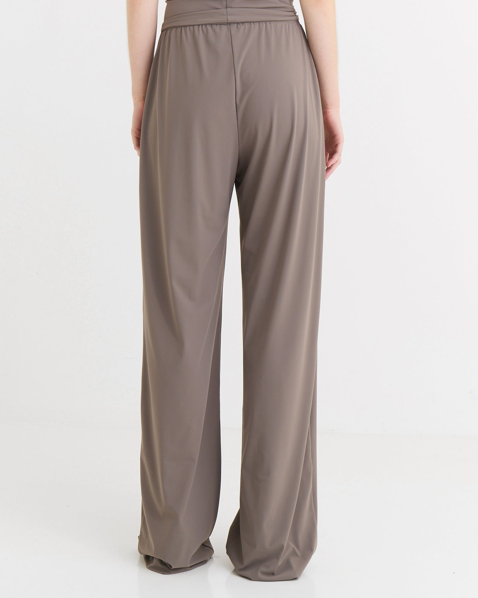 Wide fit pants, Taupe