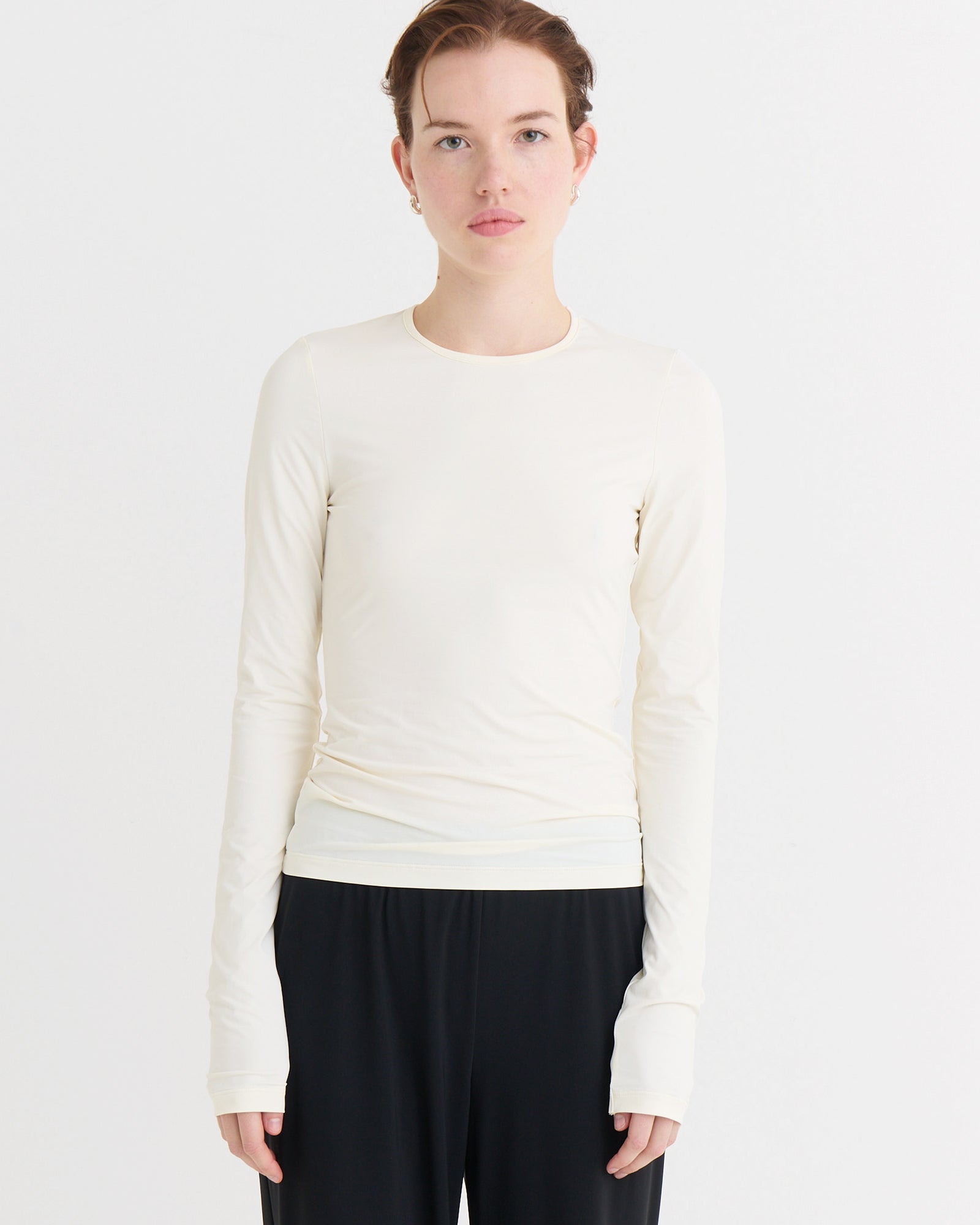 Second skin longsleeve top, Cream