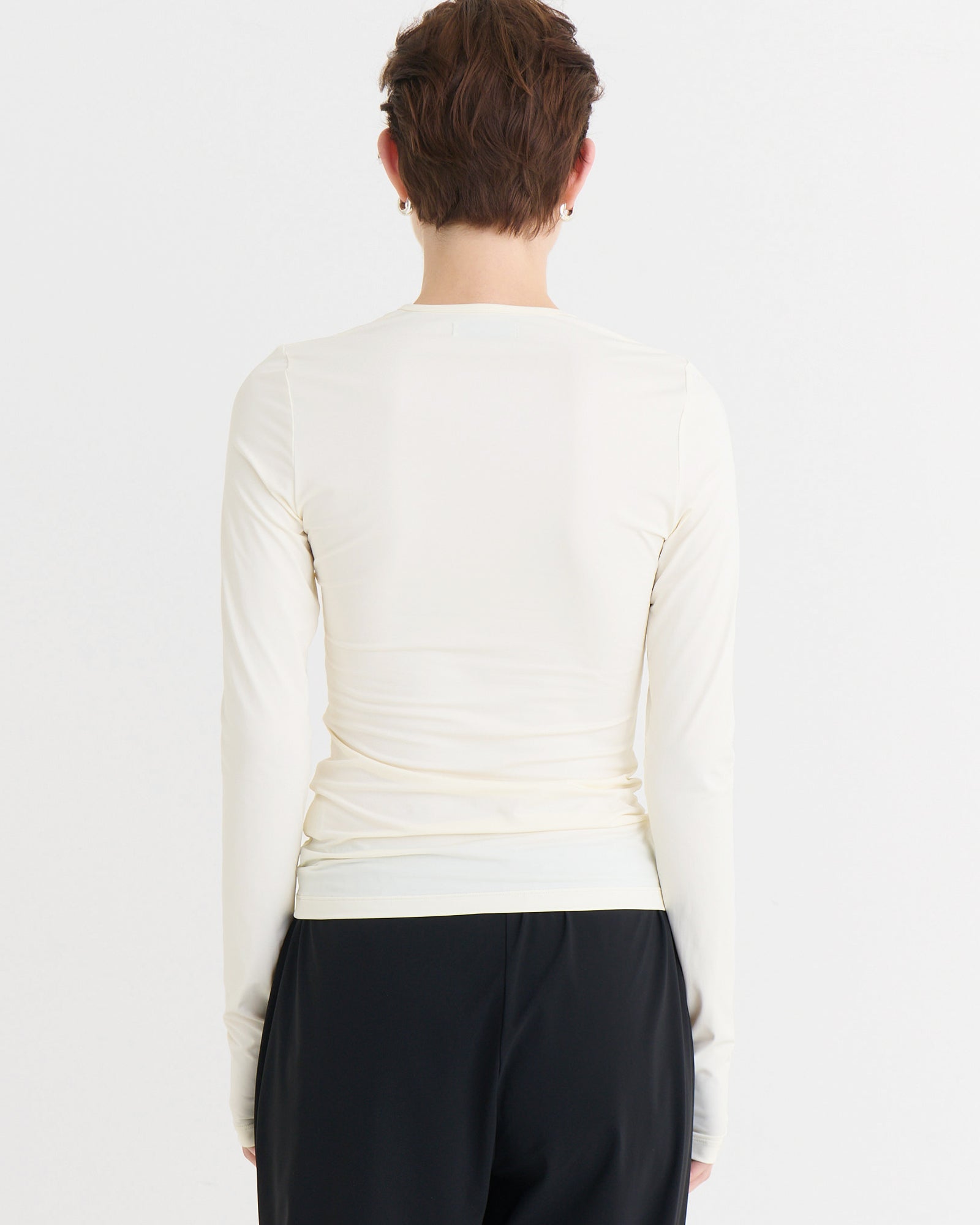 Second skin longsleeve top, Cream