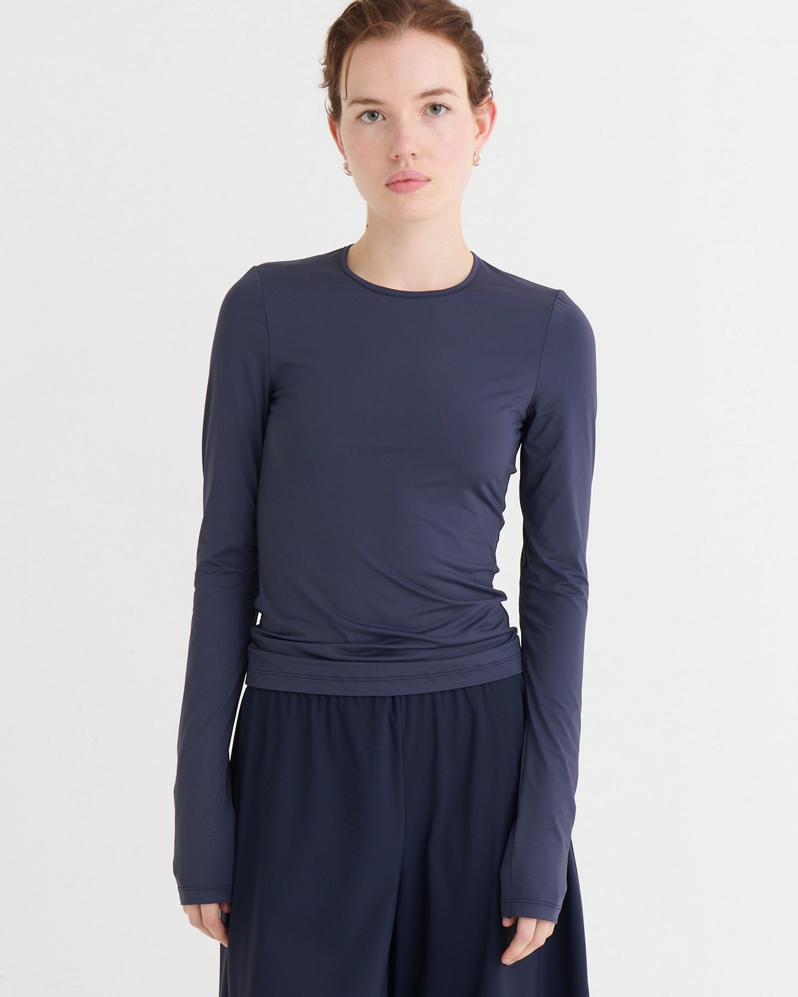 Second skin longsleeve top, Navy