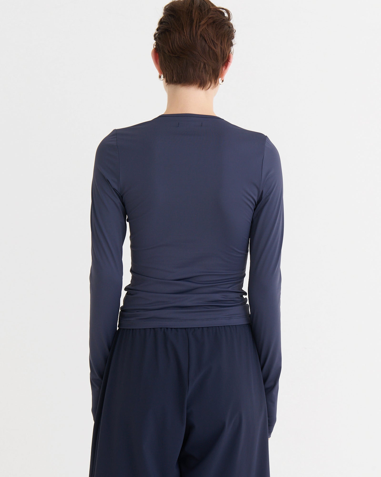 Second skin longsleeve top, Navy