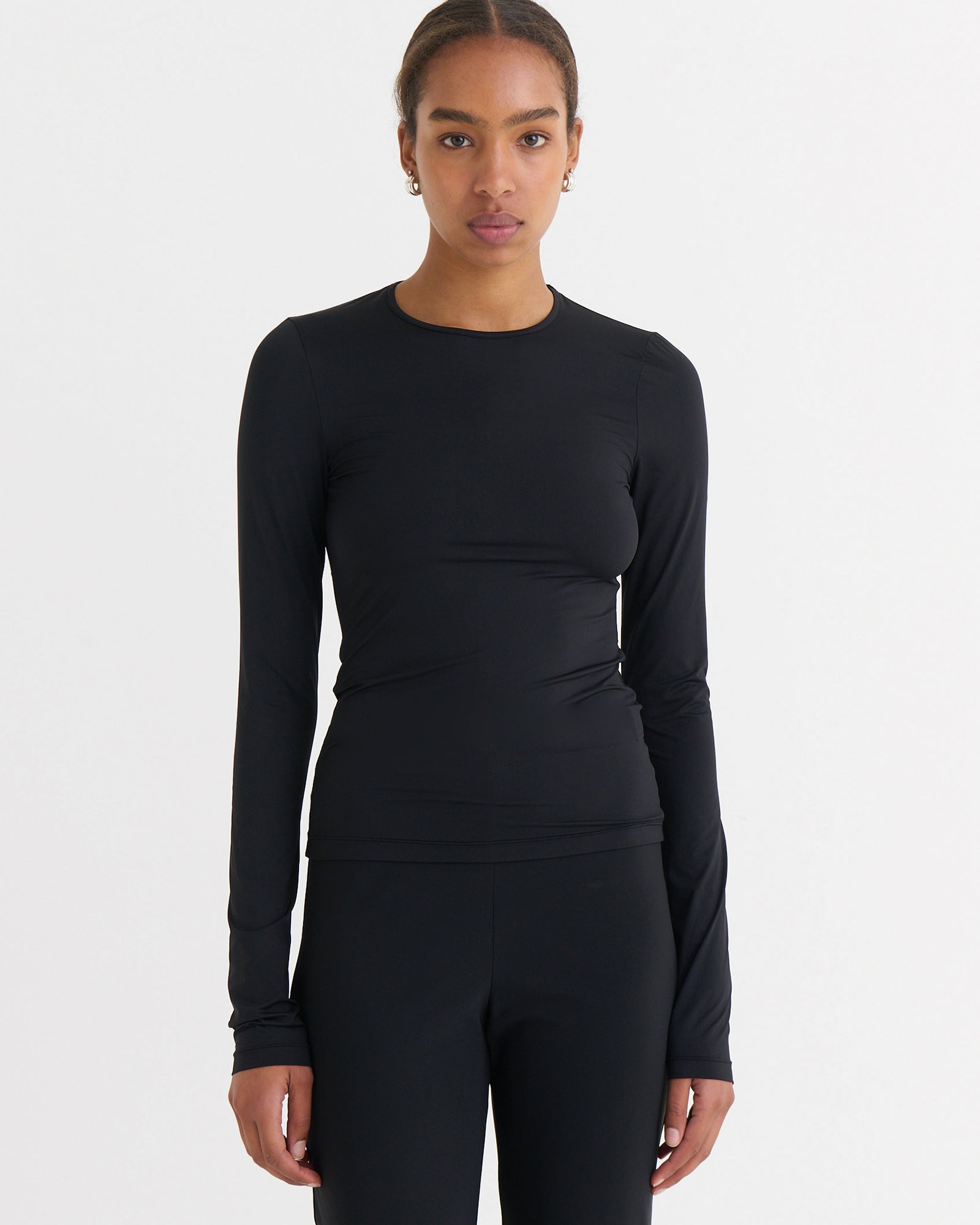 Second skin longsleeve top, Black