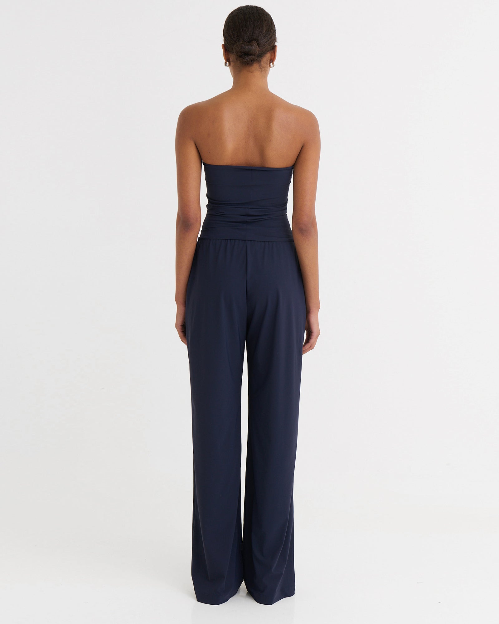 Wide fit pants, Navy