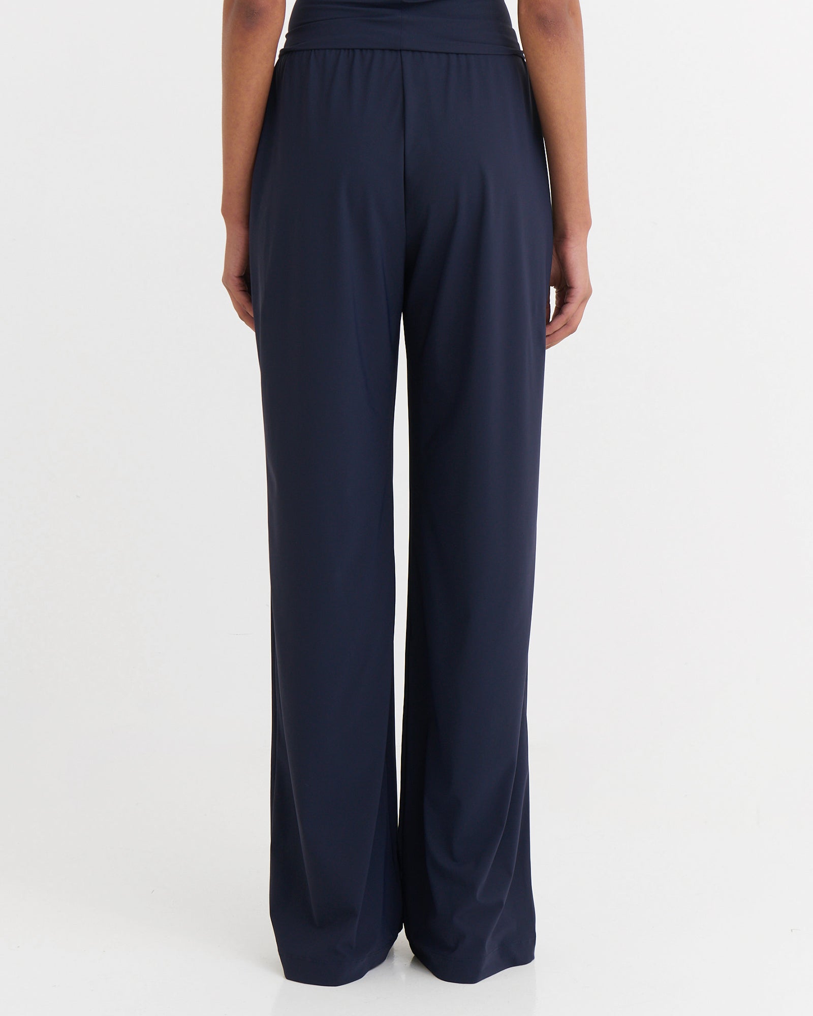 Wide fit pants, Navy