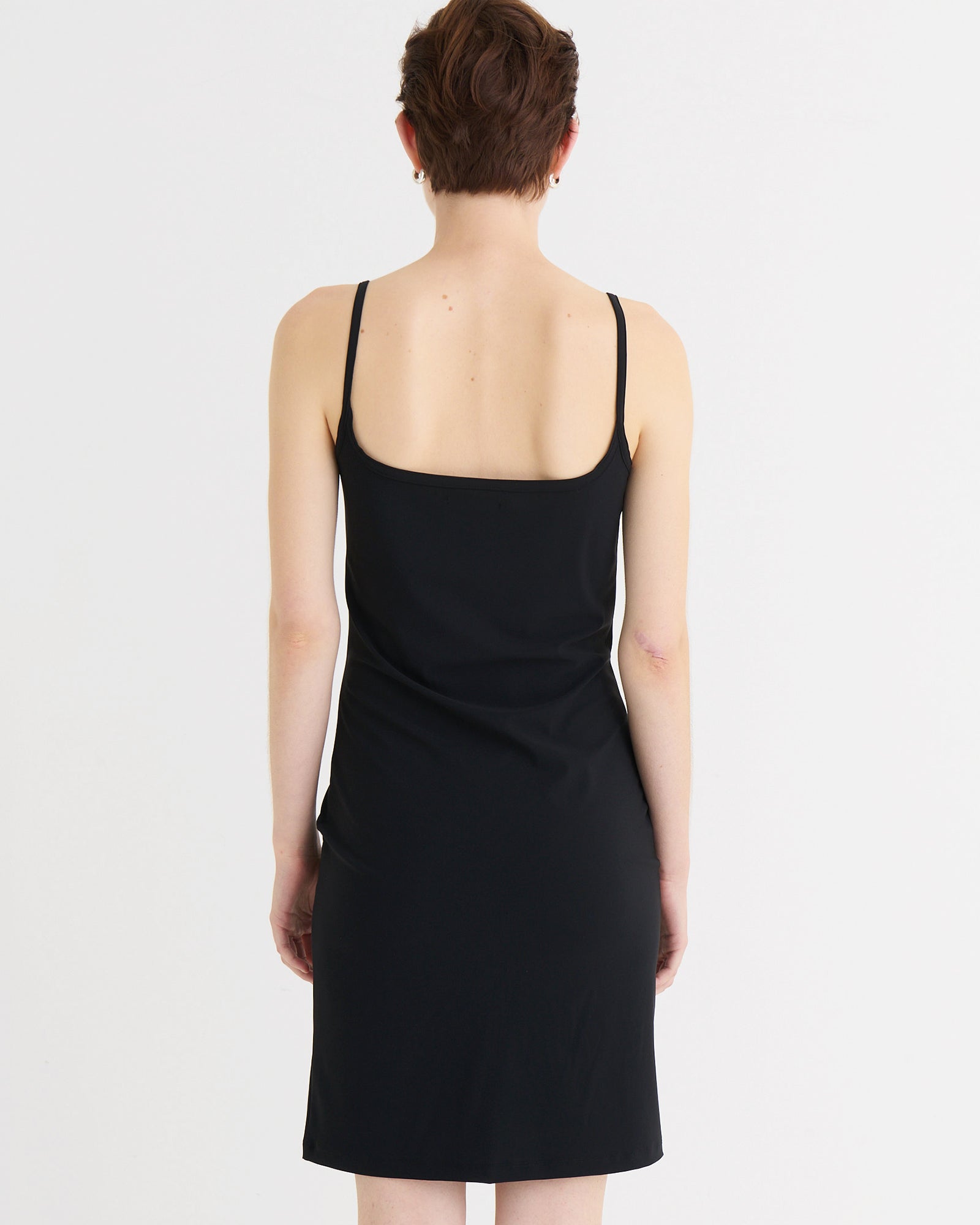 Spaghetti tank dress, Black