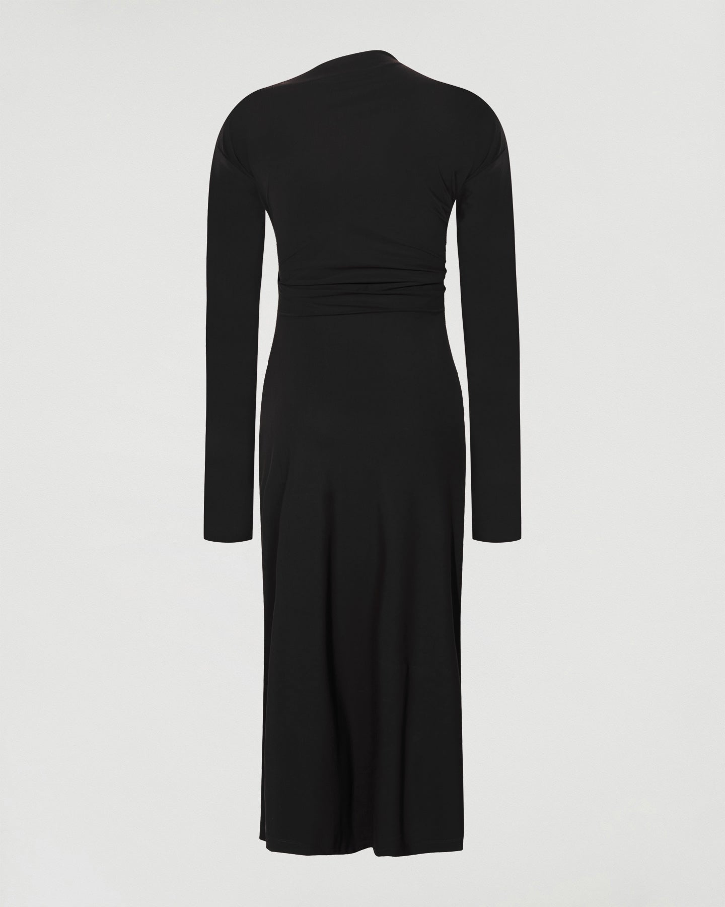 Asymmetric longsleeve dress, Black