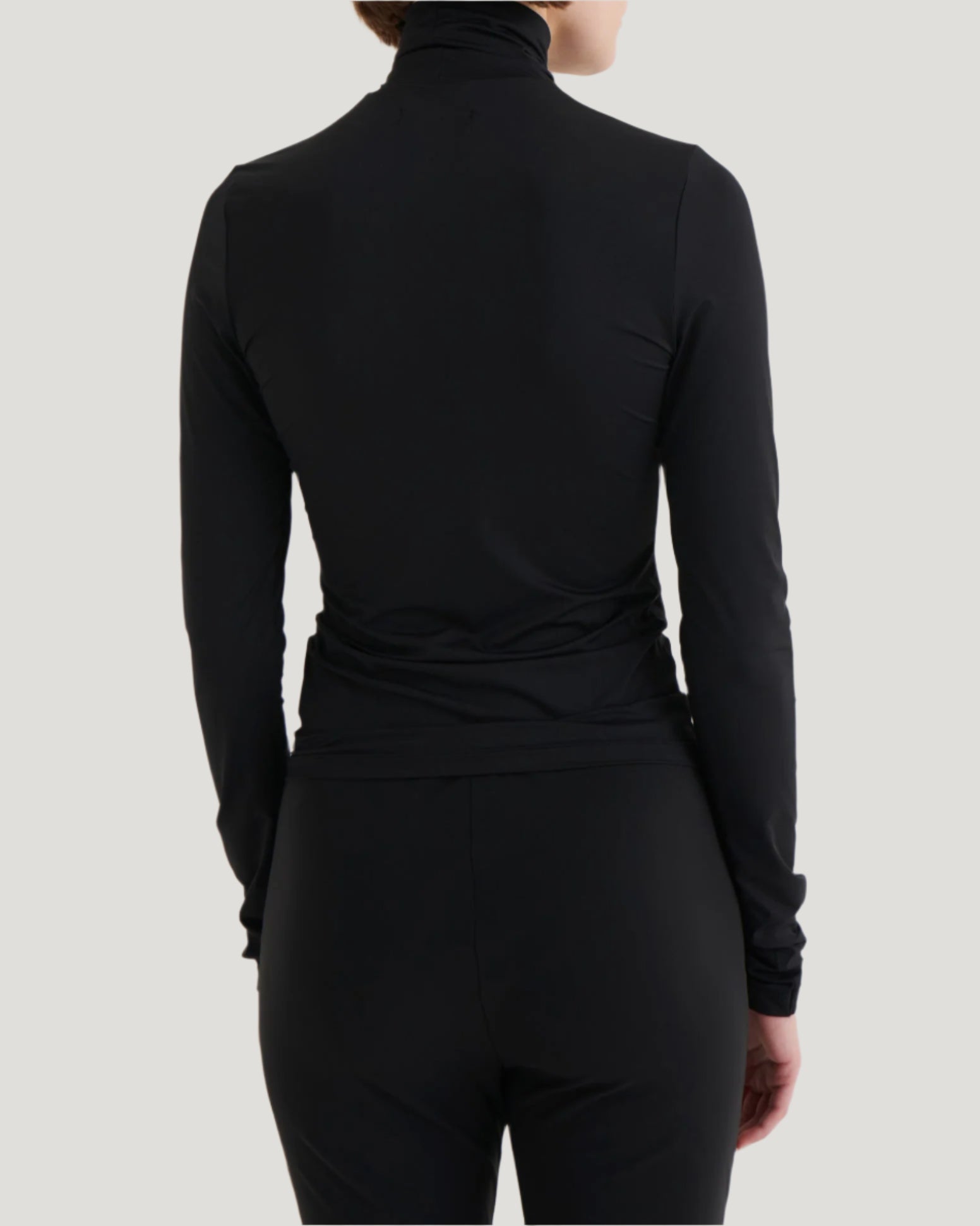 Second skin longsleeve turtleneck, Black